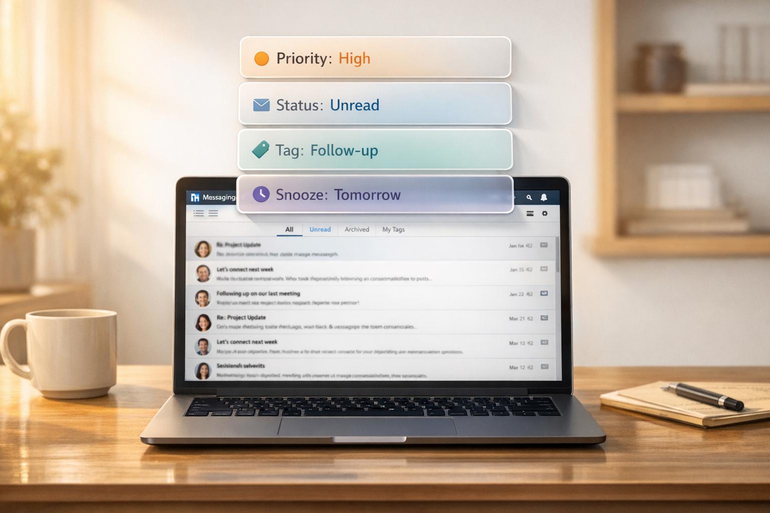 How to Filter LinkedIn Messages by Priority and Status